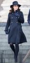 <p>Duchess Kate wore all navy everything for a somber memorial service honoring the victims of the Grenfell Tower fire in London. The Duchess wore a coat by Carolina Herrera with L.K. Bennett pumps for the occasion. </p>