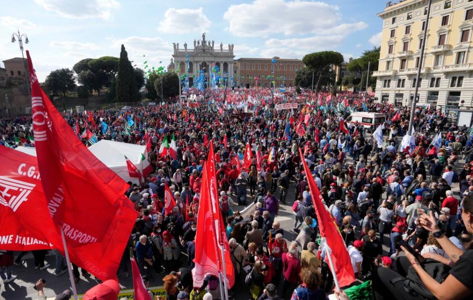 ITALIA-PROTESTA ANTIFACISTA (AP)