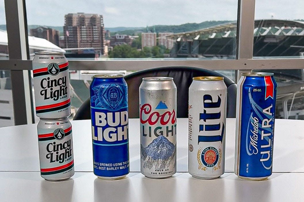 The Enquirer blind tasted five different light beers: Cincy Light, Bud Light, Coors Light, Miller Lite and Michelob Ultra.