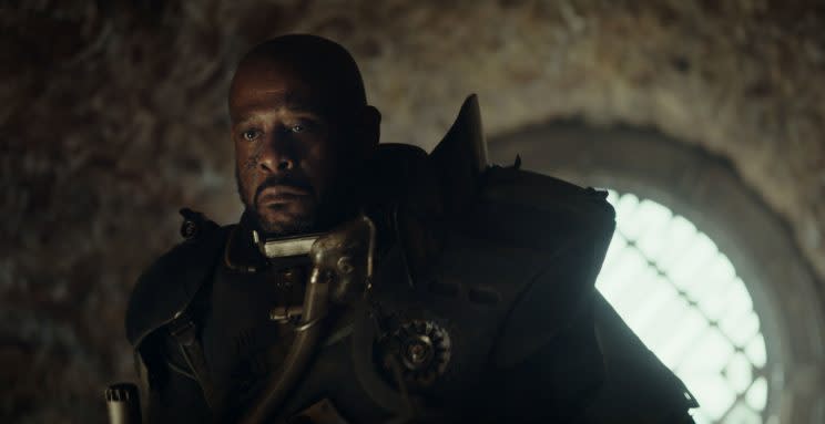 Easter eggs... Gareth Edwards reveals 'cave paintings' in Saw Gerrera's gaff - Credit: Lucasfilm