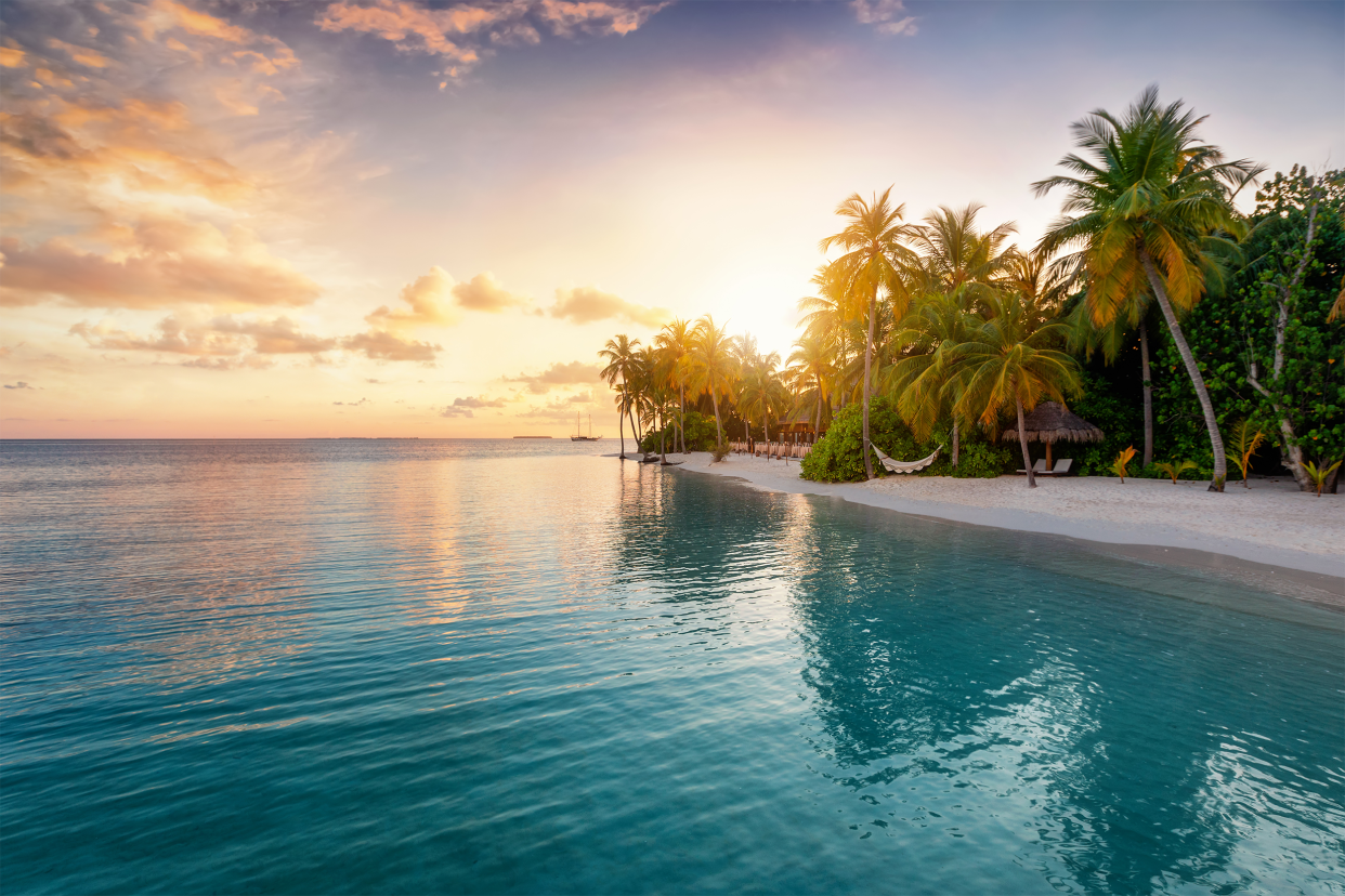 tropical island in the Maldives