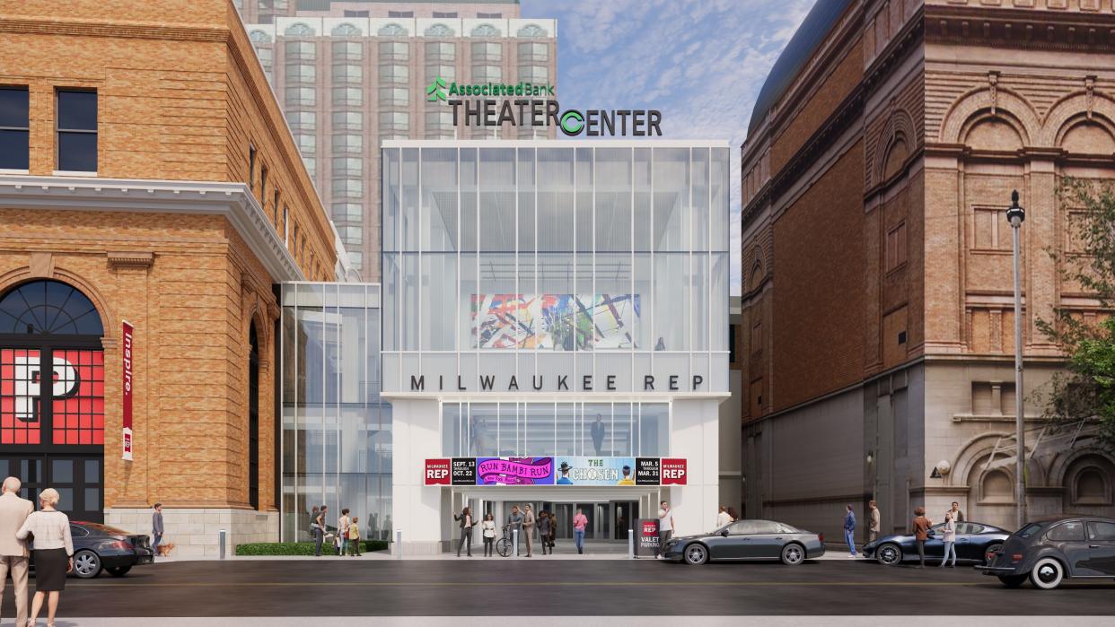 Milwaukee Repertory Theater's renovations will include renaming it the Associated Bank Theater Center.