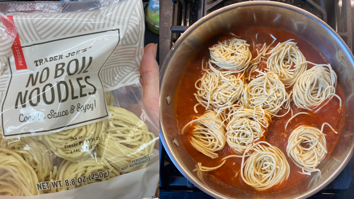 Trader Joe's New No-Boil Noodles Nearly Destroyed My Skillet