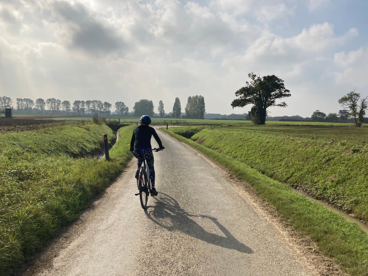 A cyclist on Southern Ebike Rentals’ self-guided tour (Southern Ebike Rentals)