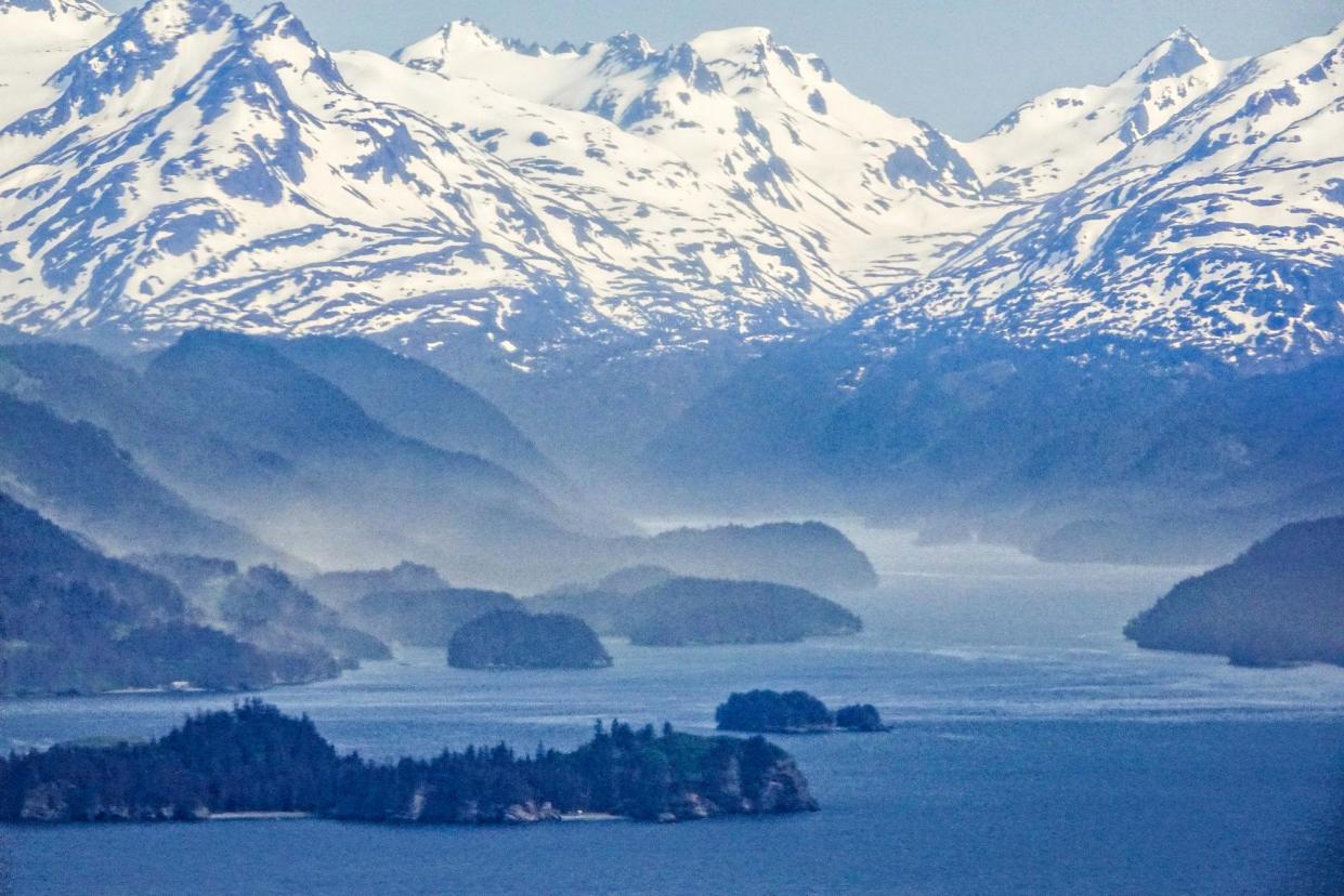 <span>A portion of the Kenai Peninsula in Alaska in 2023. The project would involve construction of a liquefaction plant to prepare the gas for export to Asia.</span><span>Photograph: Richard Ellis/Alamy</span>