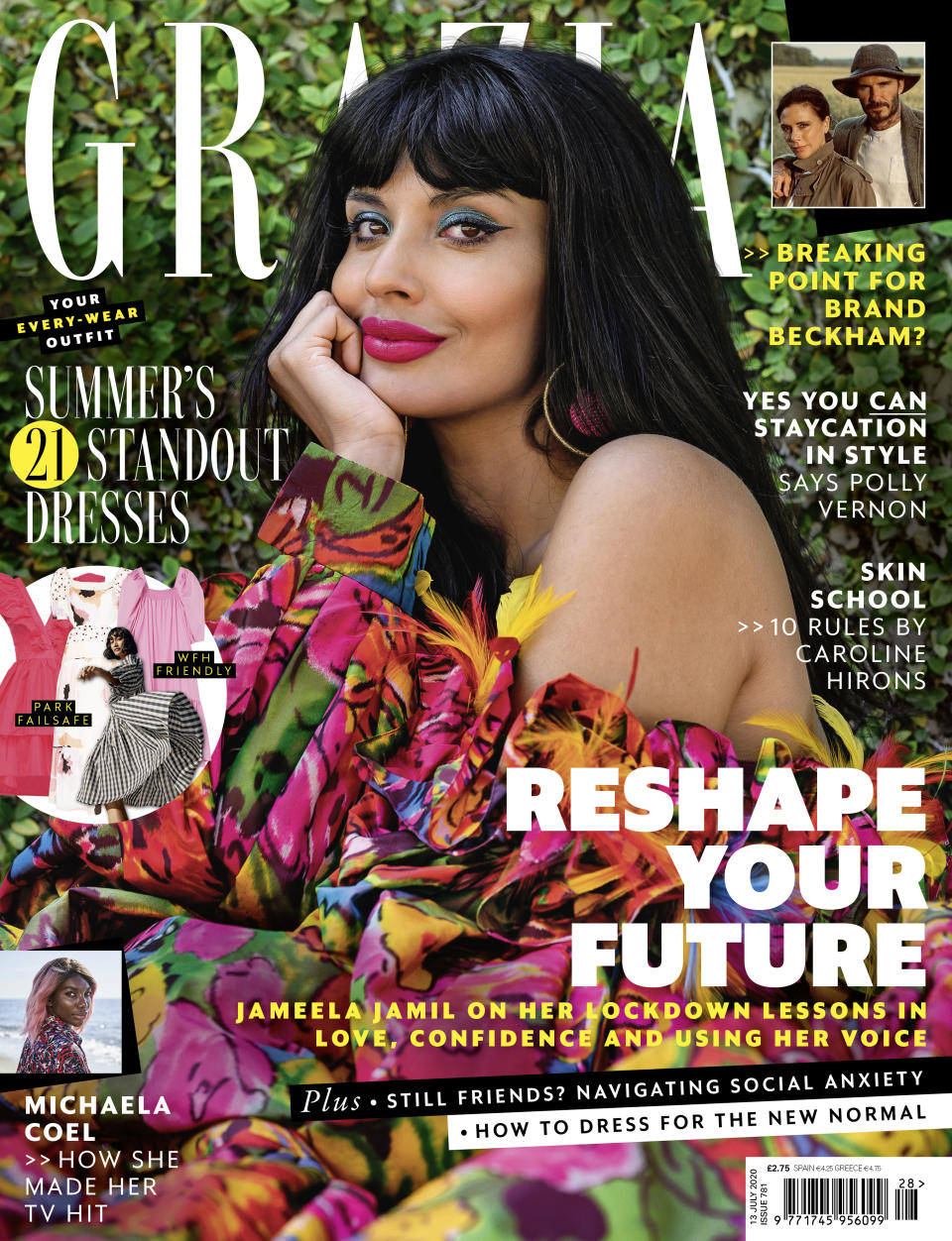 Jameela Jamil on the cover of Grazia (Grazia/Josh Stadlen)