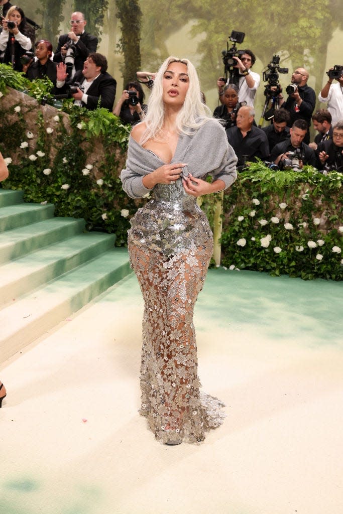 Kim Kardashian attends the 2024 Met Gala