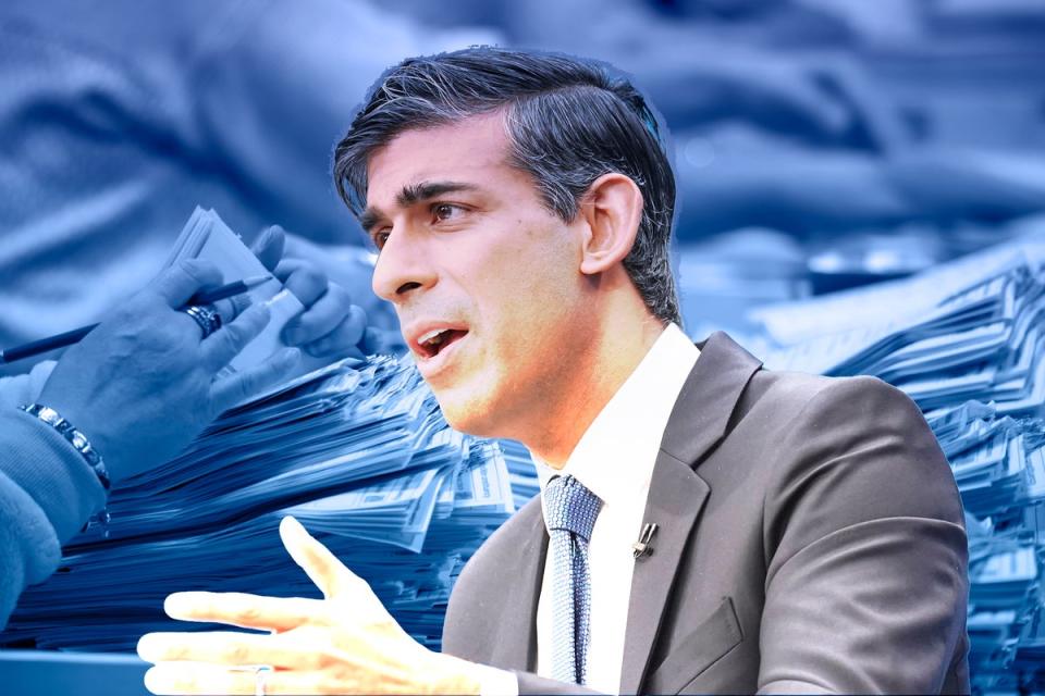 Rishi Sunak is under growing pressure from backbench MPs to turn the party’s fortunes around (iStock/Getty)