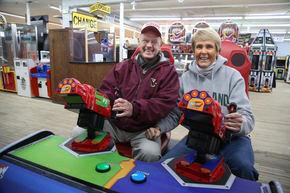 Jack Kennedy and his wife Jacqui have been running Playland Arcade at Hampton Beach for 50 years.