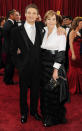 Jeremy Renner and mother Valerie arrive at the 82nd Annual Academy Awards on March 7, 2010 in Hollywood, California.
