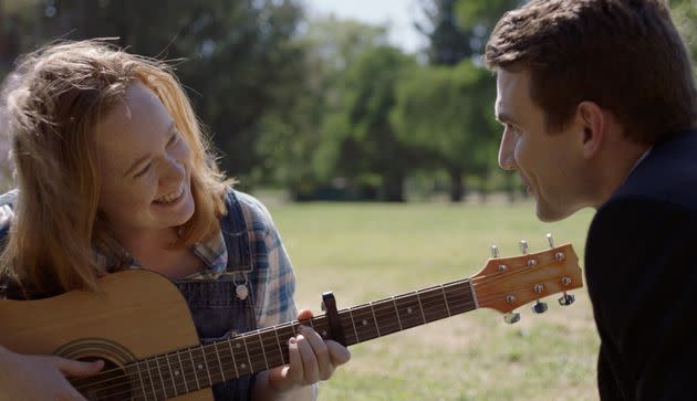 Liv Hewson (left) and Alex Russell in 