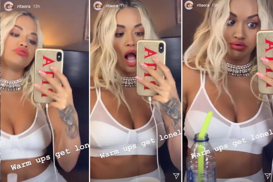 Rita Ora shares 'lonely' vocal warm up ahead of Soccer Aid performance