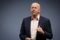 Goldman Sachs CEO David Solomon speaks during the Goldman Sachs Investor Day at Goldman Sachs Headquarters in New York