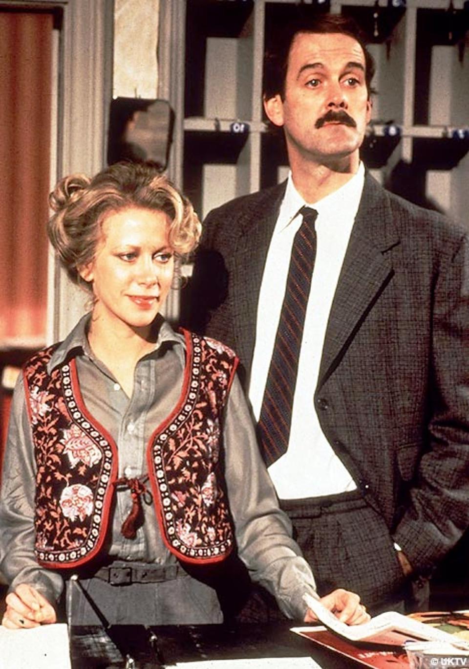 Cleese and ex-wife ooth wrote Fawlty Towers together when they were married (UKTV)