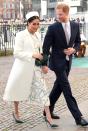 <p>The Duke and Duchess of Sussex were attending a service in honor of <a href="https://www.townandcountrymag.com/society/tradition/g26741707/royal-family-commonwealth-day-2019-photos/" rel="nofollow noopener" target="_blank" data-ylk="slk:Commonwealth Day.;elm:context_link;itc:0;sec:content-canvas" class="link ">Commonwealth Day. </a></p>