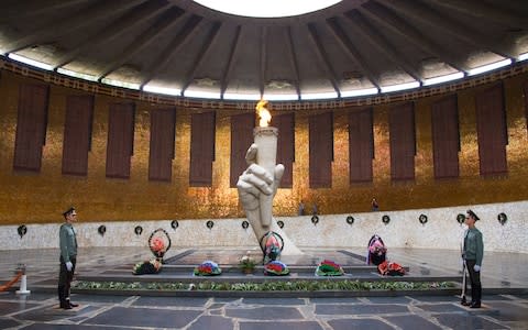 The pantheon of Volgograd's fallen soldiers - Credit: Getty