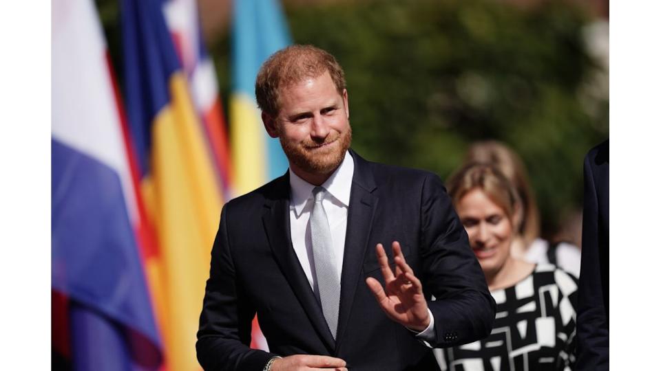 Prince Harry arrives at Dusseldorf town hall