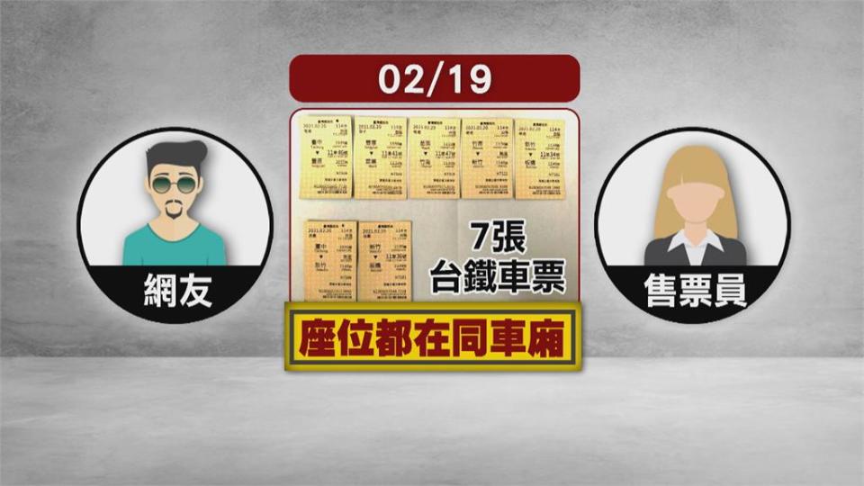 暖心售票員印「7張票」 祖孫搭火車北上有位坐