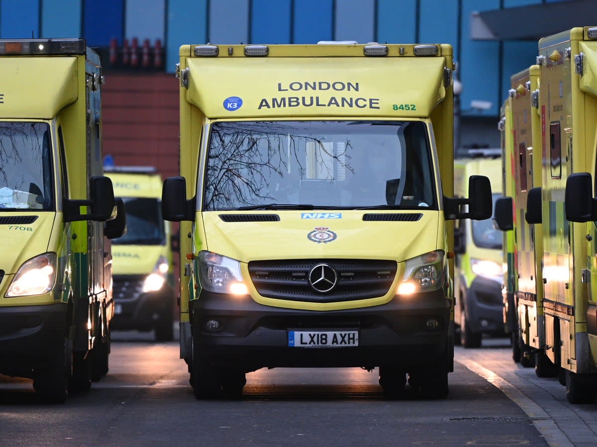 Lengthy queueing outside hospitals is having a negative impact on wellbeing, says union representative (Getty)