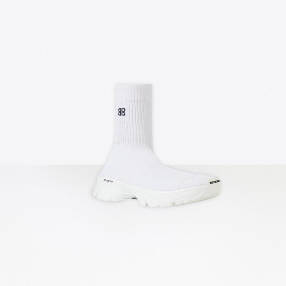 白色SPEED 3.0 運動鞋 NT$28,200。（Balenciaga提供）