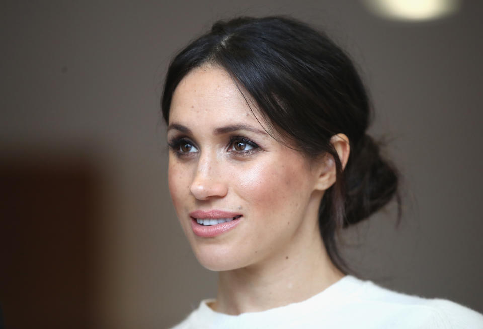 BELFAST, NORTHERN IRELAND - MARCH 23:  Prince Harry and Meghan Markle visit Catalyst Inc, Northern Ireland’s next generation science park, to meet young entrepreneurs and innovators on March 23, 2018 in Belfast, Nothern Ireland.  (Photo by Chris Jackson - Pool/Getty Images)