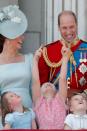 <p>The Duchess laughs with her family on the balcony of Buckingham Palace during the <a href="https://www.harpersbazaar.com/celebrity/latest/g21245781/trooping-the-colour-2018-photos/" rel="nofollow noopener" target="_blank" data-ylk="slk:Trooping the Colour 2018;elm:context_link;itc:0;sec:content-canvas" class="link ">Trooping the Colour 2018</a>.</p>