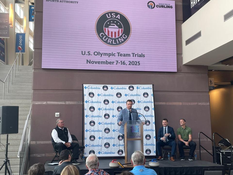Sioux Falls Sports Authority Executive Director Thomas Lee at a press conference announcing the U.S. Olympic Team Trials