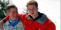 <p>With Prince William on the ski slopes in Klosters, Switzerland. </p>
