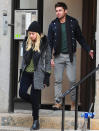 Zac Efron and Imogen Poots are seen on the set of "Are we offically dating?" at Streets of Manhattan on December 20, 2012 in New York City.