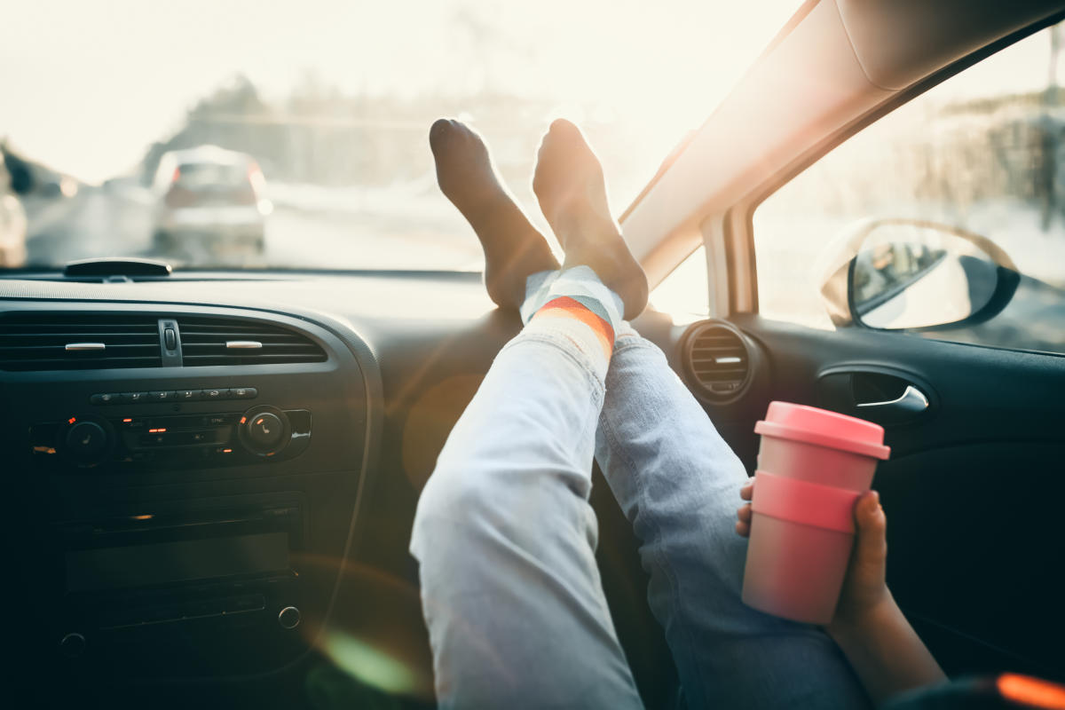 Why you should never put your feet on the dash, Safer driving