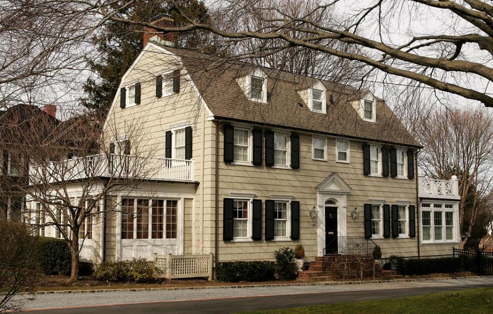 The Watcher home had eerie similarities to the infamy of another Dutch colonial just 60  miles east - the Amityville Horror House on Long Island, which also sparked international interest for its creepy story (Getty Images)