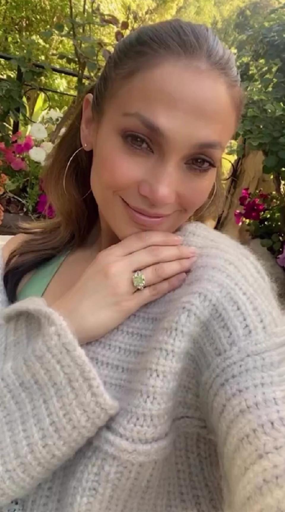 Jennifer Lopez Shares Never-Before-Seen Pictures of Her Wedding Dresses and Engagement Ring