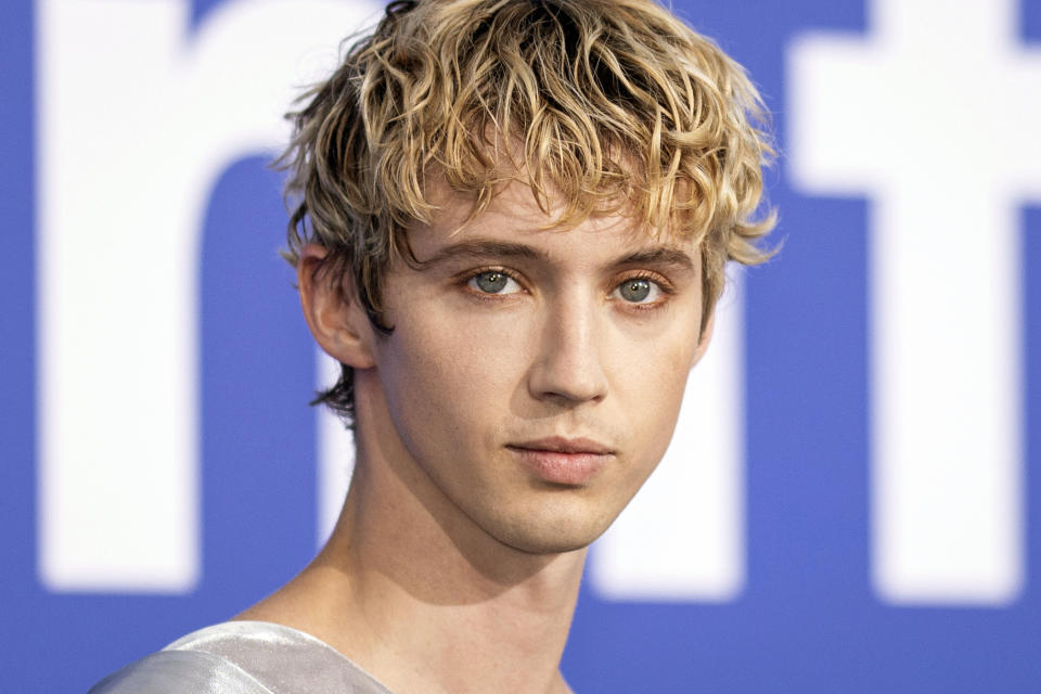 FILE - Troye Sivan appears at the amfAR Cinema Against AIDS benefit during the 76th Cannes international film festival, Cap d'Antibes, southern France on May 25, 2023. Sivan's "Rush" was named one of the top songs of the year by The Associated Press. (Photo by Vianney Le Caer/Invision/AP, File)