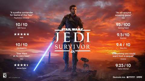 Star Wars Jedi: Survivor™ Now Available on PlayStation 5, Xbox Series X|S  and PC