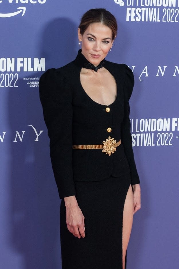 Michelle Monaghan attends the European Premiere of 'Nanny'' at the Royal Festival Hall during the 66th BFI London Film Festival in London, United Kingdom on October 07, 2022