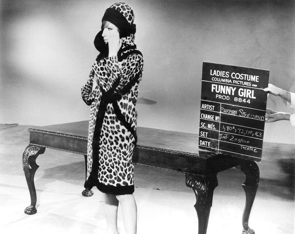 Streisand behind-the-scenes of "Funny Girl"