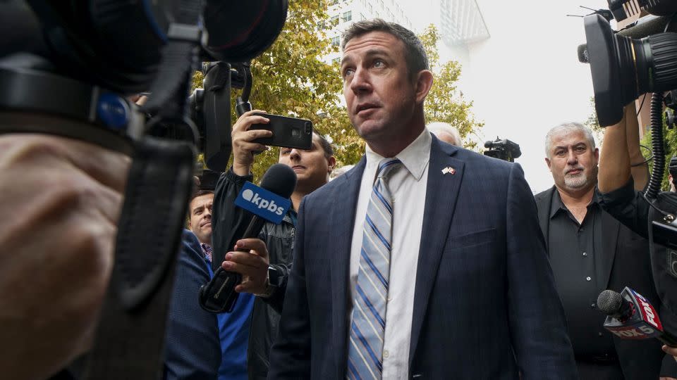 Rep. Duncan Hunter (R-CA) walks into Federal Courthouse on December 3, 2019 in San Diego, California.   - Sandy Huffaker/Getty Images