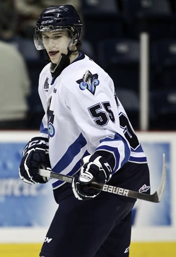 Samuel Morin is a first round pick of the Philadelphia Flyers. (CP / Francis Vachon)