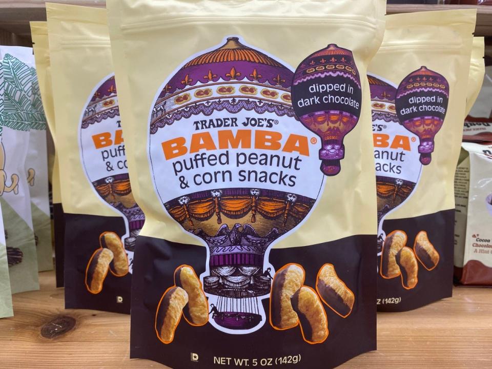 Trader Joe's bamba puffed peanut snacks