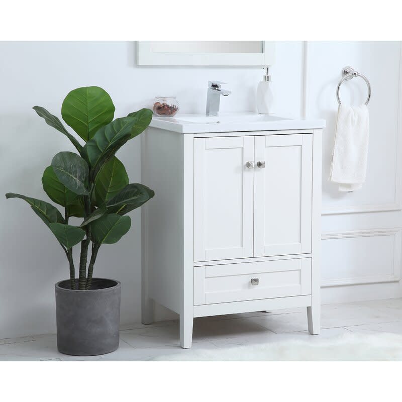 Modena 24" Single Bathroom Vanity Set. Image via Wayfair.