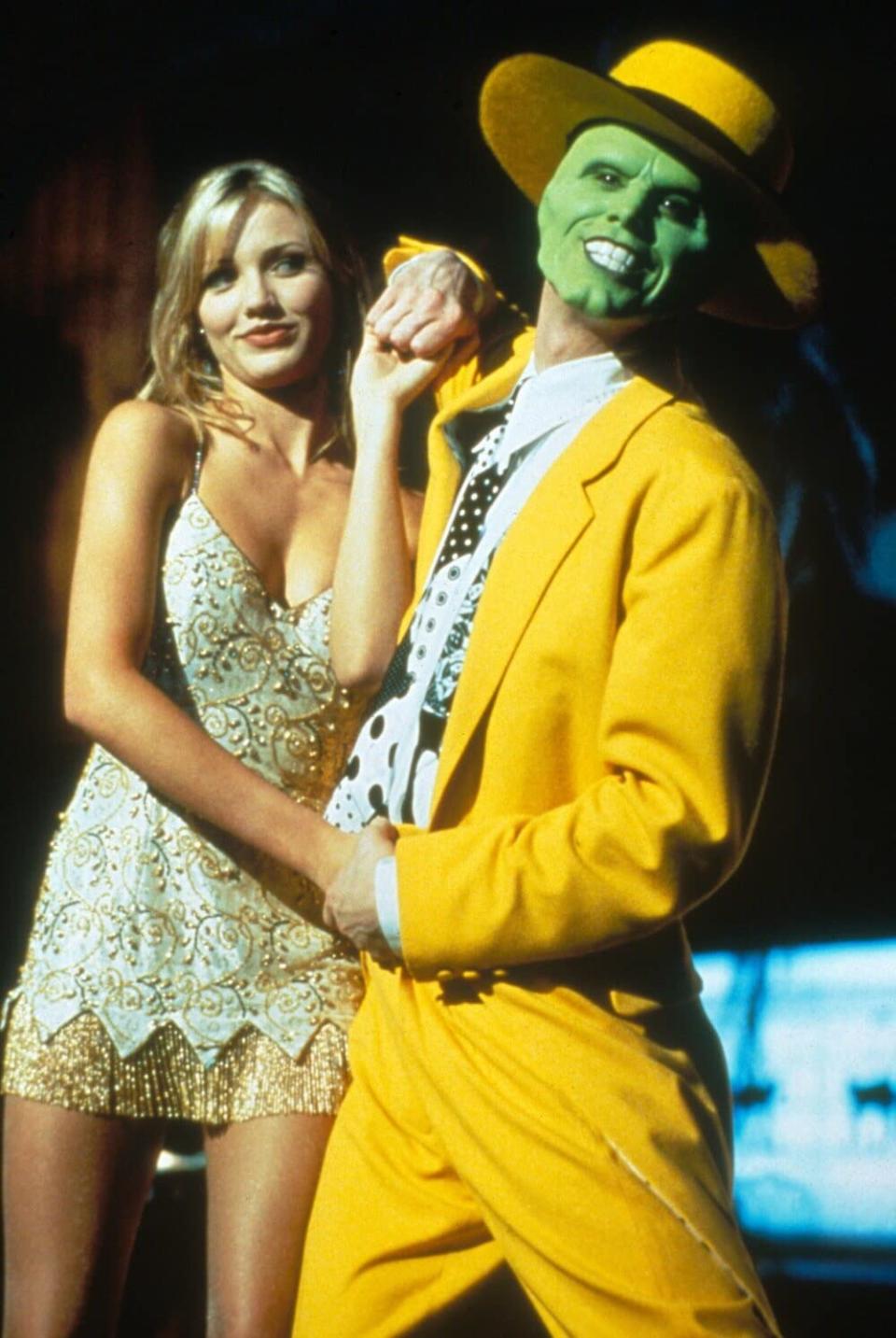 Jim Carrey and Cameron Diaz in "The Mask" (1994).