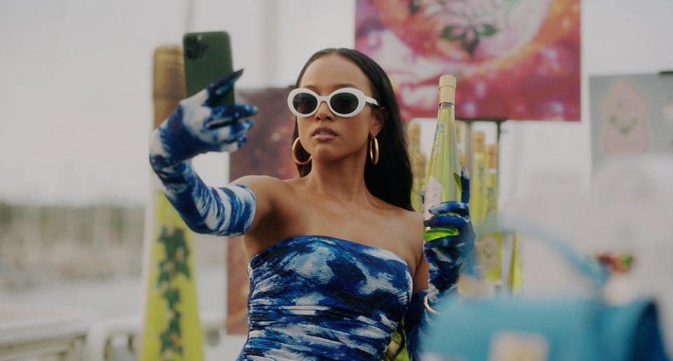 Karrueche Tran as Ivy in ‘Bel-Air’ Episode 201 “A Fresh Start” (PEACOCK)