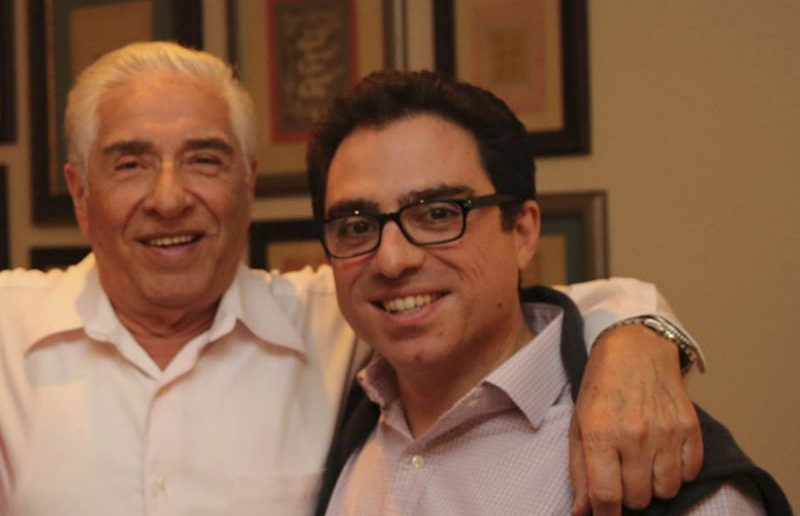 An undated photo of Baquer Namazi and Siamak Namazi (right).  / Credit: Family handout photo