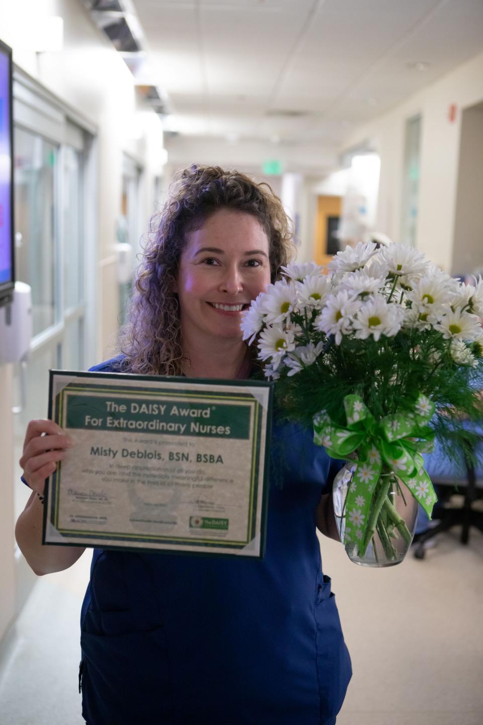 Misty Deblois is the most recent DAISY Award winner for AdventHealth Hendersonville.