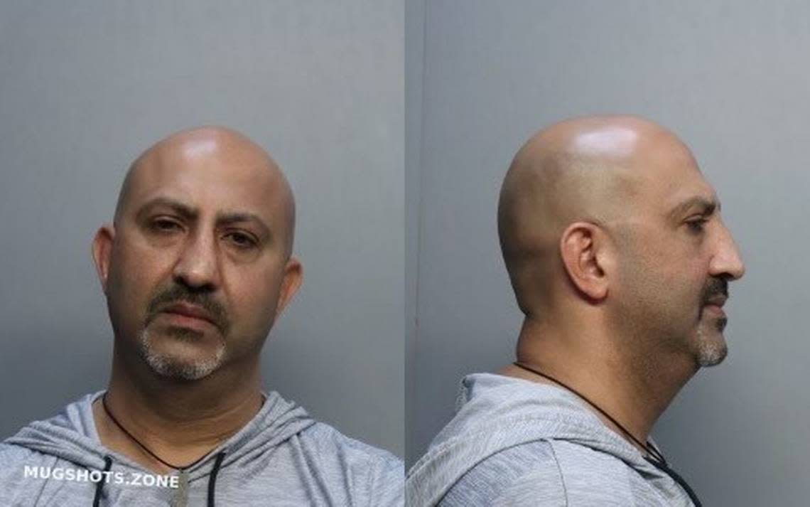 Ali Amin Saleh, 45, is accused of witness tampering in the case of two Hialeah police officers who, prosecutors say, beat a homeless man and tried to cover it up.