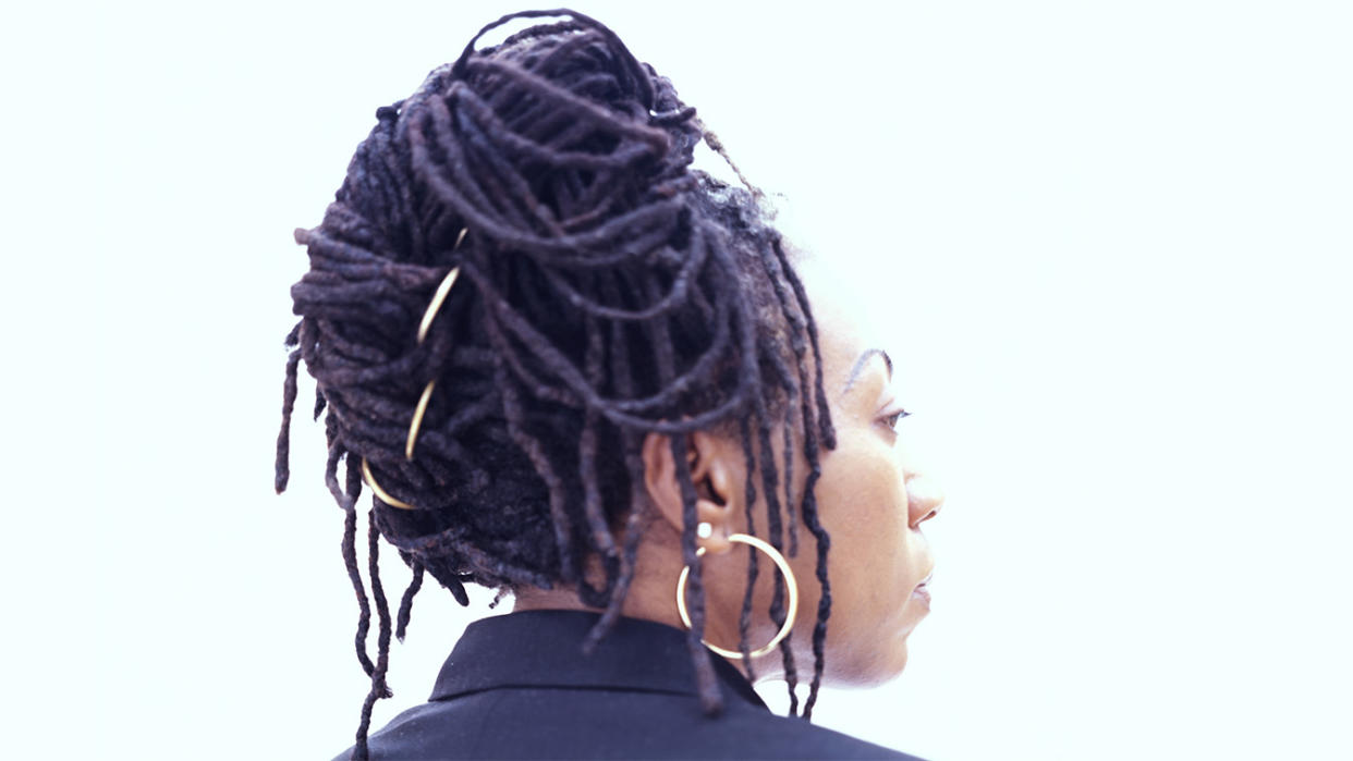 A woman with dreadlocks