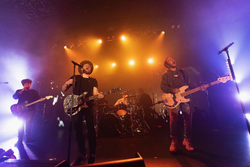 Fall Out Boy performs on stage at Showbox Downtown during iHeartRadio LIVE and Verizon bring you Fall Out Boy in Seattle on Nov. 11, 2019 in Seattle, Washington.