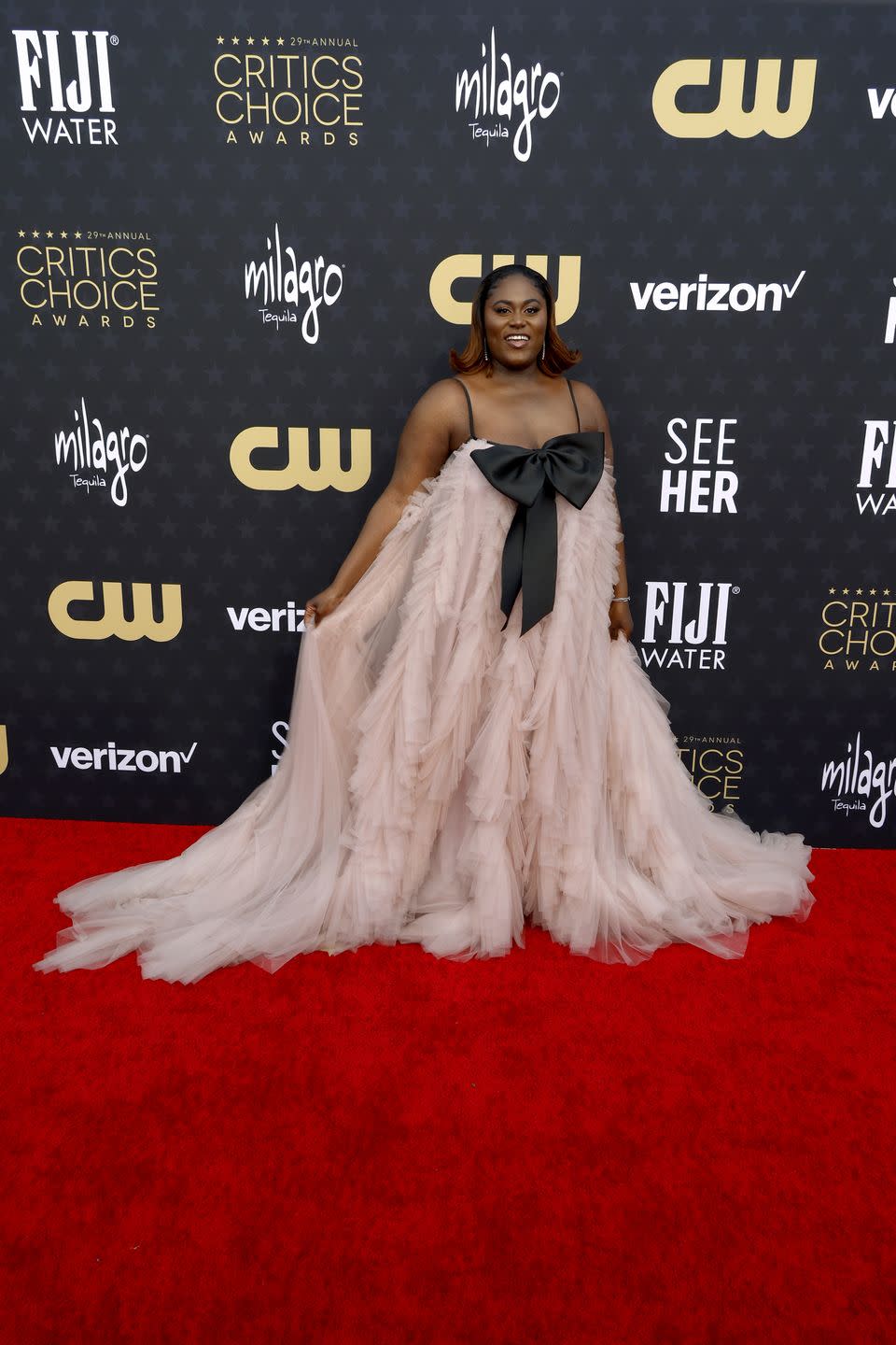 santa monica, california january 14 danielle brooks attends the 29th annual critics choice awards at barker hangar on january 14, 2024 in santa monica, california photo by frazer harrisongetty images