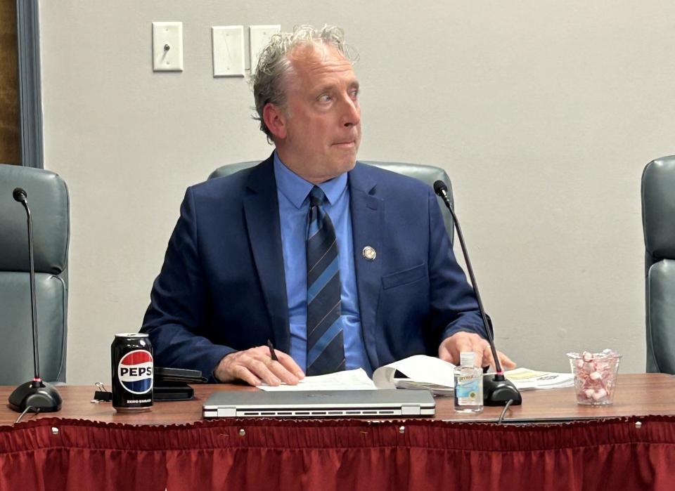 Dr. John Farrelly, shown in this March 6, 2024, photo, will temporarily move from chief of staff for the Petersburg school system to its acting superintendent on May 1.