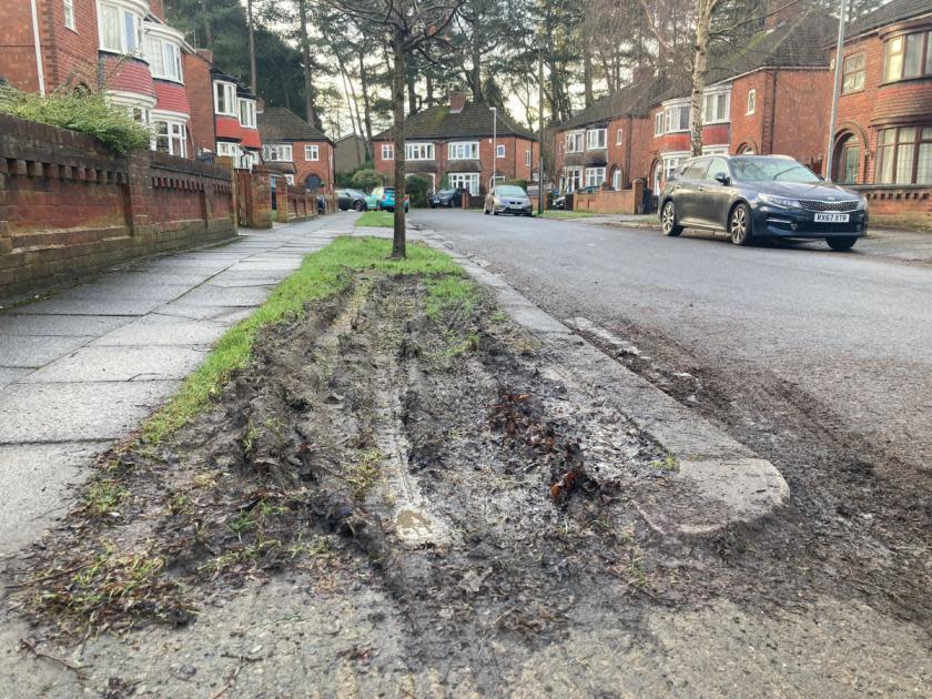 The Northern Echo: Residents have complained about churned up verges